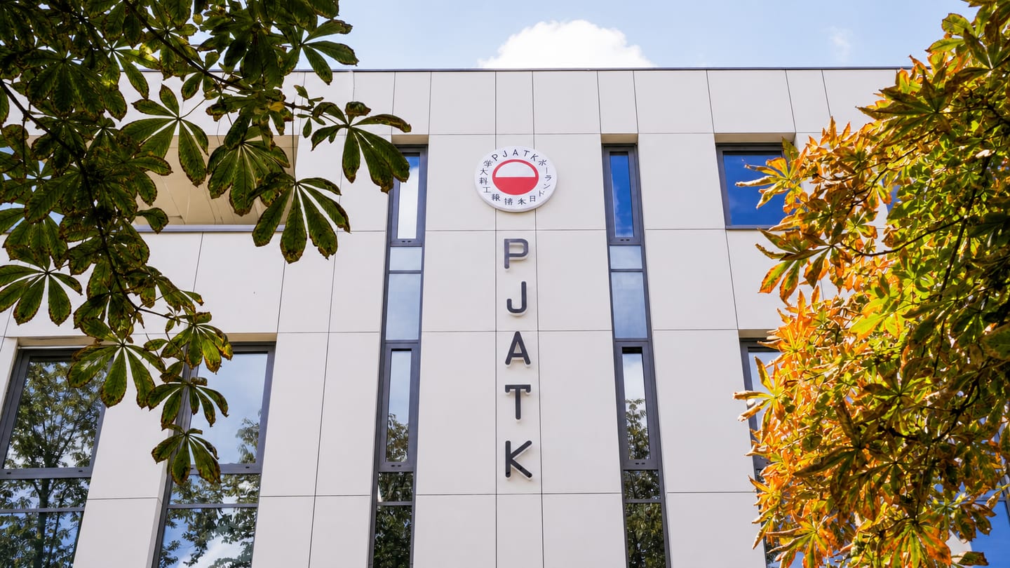 PJATK campus building in Warsaw